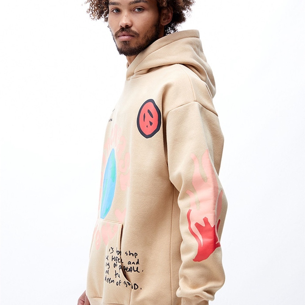 Pacsun Increase The Peace Hoodie Size M - Picture 2 of 9